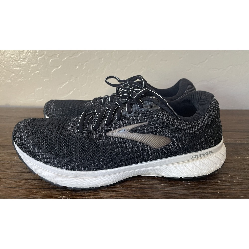 Brooks Revel 3 Black Womens US Size 9.5 EUR 41 1203021B012 Running Shoes